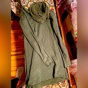 Gaia Creations Handmade Cowl Dress Green Medium